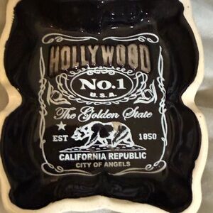Black and White Hollywood Decorative Tray